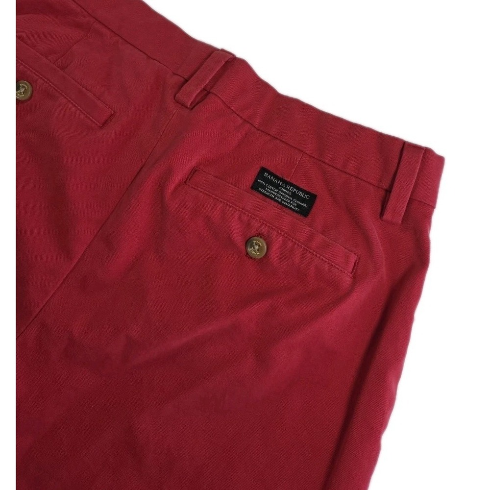 Banana Republic Emerson Chino Pants SIZE 30 Mens SALMON Cotton GOLF PREPPY